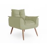 Poltrona Decorativa Amanda Suede Bege