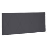Painel Estofado para Cama Casal Aquilla 160 cm Cinza - Image 2