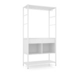 Guarda-Roupa Roupeiro Closet Paris Com 2 Nichos Branco Artefamol - Image 3