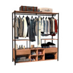 Guarda-Roupa Casal Barcelona Artefamol Preto/Demolição